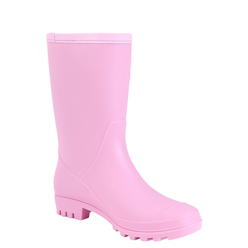 Fubotao Women's Mid Calf Rain Boots Waterproof Fashion Garden Shoes Anti-slipping Rainboots For Women Comfortable Insole Light Rain Shoes - Image 3