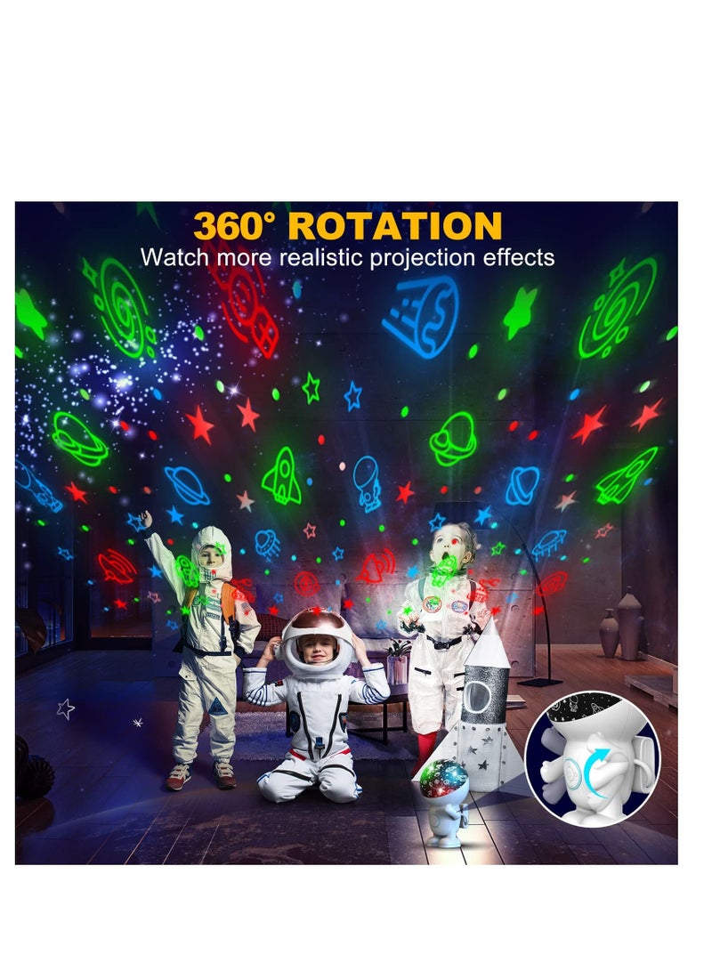 Excefore Star Projector Galaxy Night Light Night Light for Kids Bedroom Astronaut Night Light Projector with 360° Rotating and Timer 8 Color Changing Night Light for Boys and Girls Birthday Gifts - Image 4