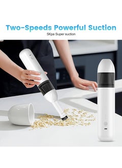 Homeosoobone Compressed Air Duster & Vacuum Cleaner 2-in-1 5100RPM & 5KPA 2-Gear Electric Air Duster Blower Good Replace to Air Cans  Rechargeable Cordless Keyboard Cleaner for Computer Keyboard Car  - Image 5