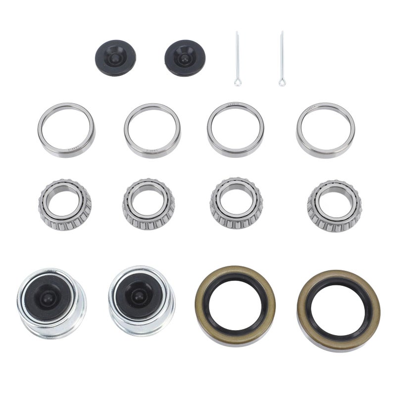 مجموعة محامل أختام شحم مقطورة القارب مع ١ غطاء غبار مقاس ٩٨ بوصة لمحور بقوة ٢٠٠٠-٢٢٠٠ رطل من الفولاذ عالي المتانة - Image 5