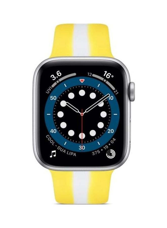 NIBEMINENT Replacement Watchbands For Apple Watch Series 7 45mm/6 & SE 5 4 44mm/3 2 1 42mm Yellow - Image 2