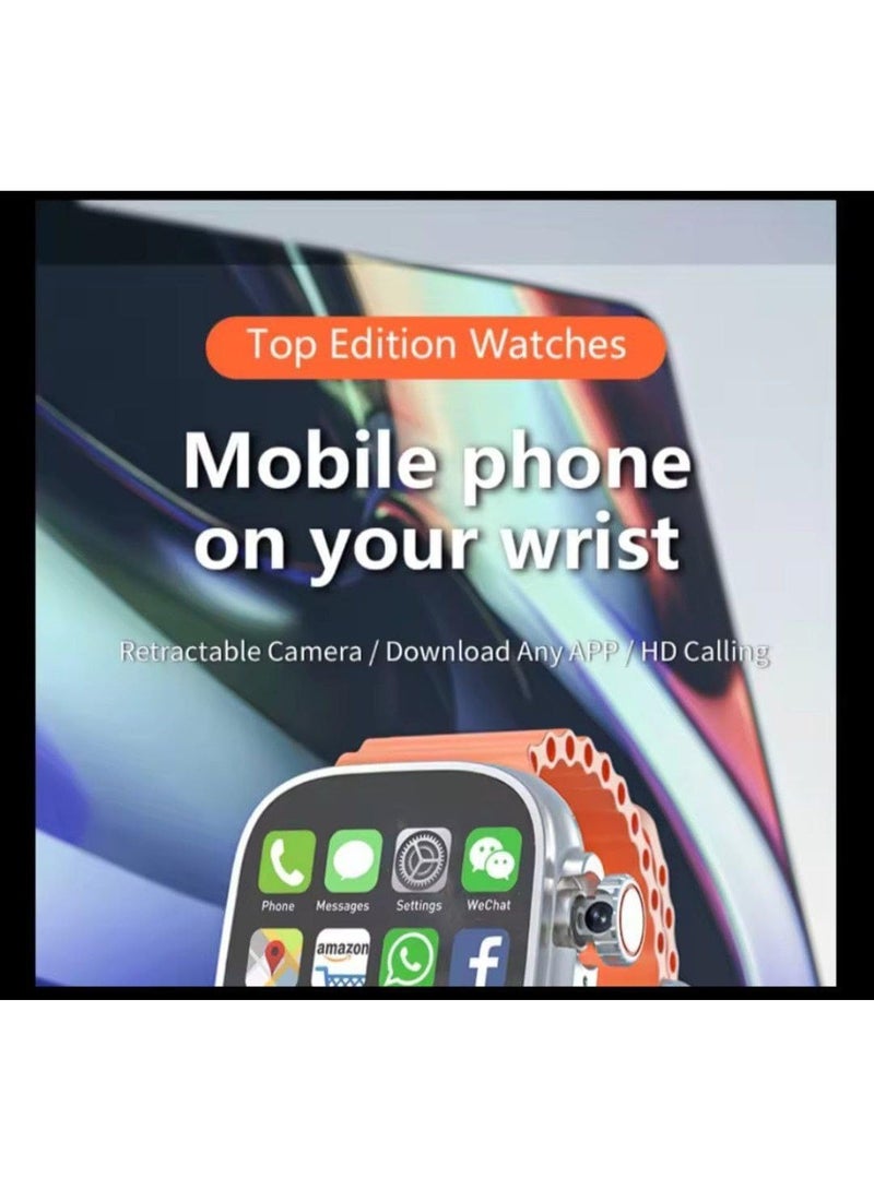 modio SM03 Smartwatch with SIM Card Support & Built-in Camera – Stylish Digital Watch with Call Function, Bluetooth Connectivity, Fitness Tracking & Notifications – Includes 3 Interchangeable Straps – Ideal for Men, Women & Teens – Lightweight & Versatile Wearable - Image 5