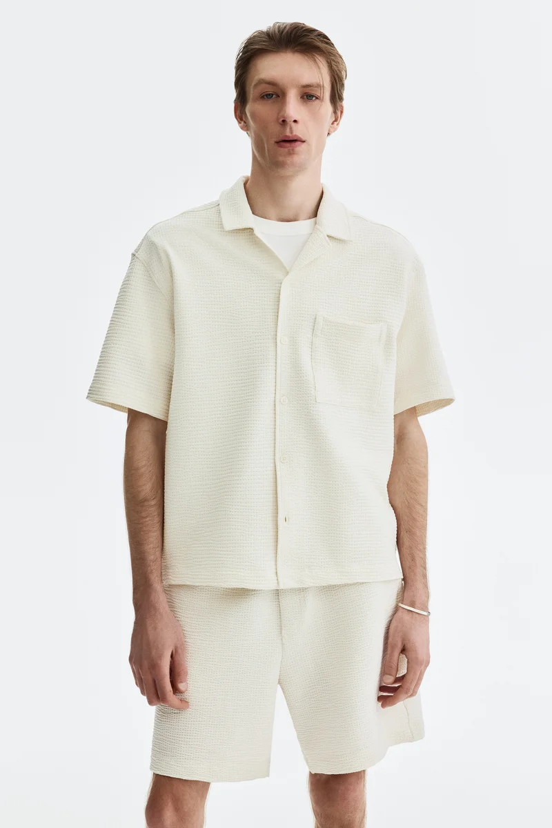 Relaxed Fit Waffled shorts