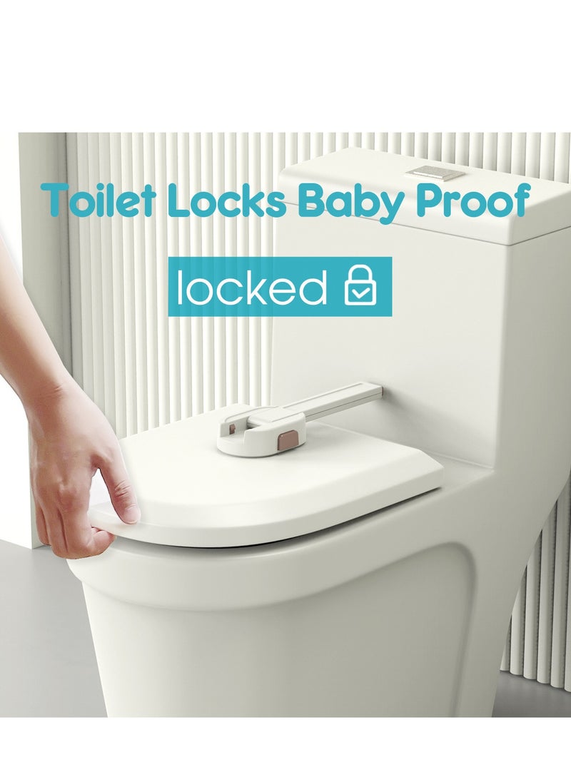 Child Safety Toilet Seat Lock - Prevents Babies and Pets from Opening the Toilet Lid, Easy to Install and Durable, Ideal for Home and Public Spaces