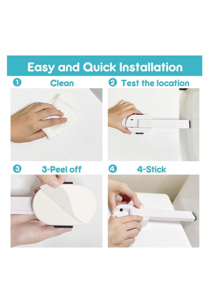 Child Safety Toilet Seat Lock - Prevents Babies and Pets from Opening the Toilet Lid, Easy to Install and Durable, Ideal for Home and Public Spaces