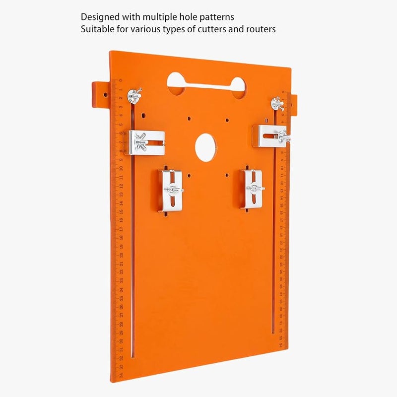 لوحة قاعدة منشار دائري عالمية مقاس 28 × 28 سم مع علامات قياس لأعمال النجارة - Image 5