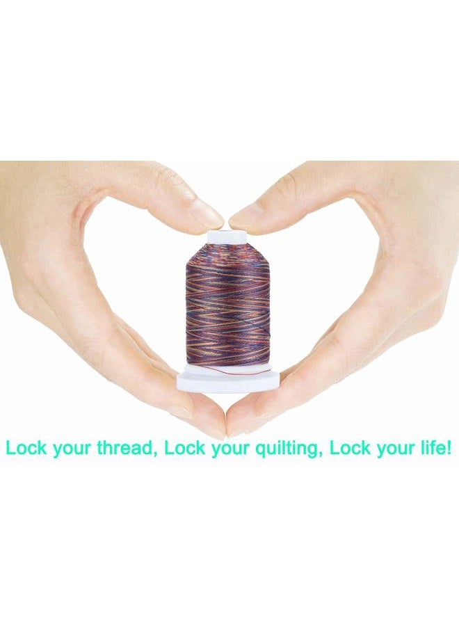 New brothread 16 Multi Colours Multi-Purpose 100% Mercerised Cotton Thread 30WT (50S/3) 600M for Quilting, Sewing and Embroidery - Image 4