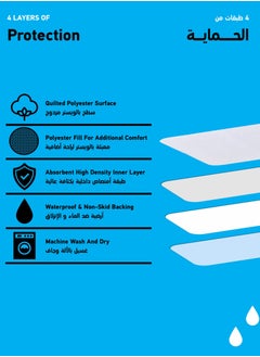 Generic SafeSleep Shield Waterproof Bed Pads - Reusable Washable Incontinence Pads for Elderly Care, Kids, Pets. Heavy Duty Protection with Ultra Absorbent Layers for Mattresses 90 X 70 CM  - Image 2