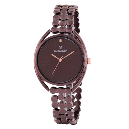 Daniel Klein Coffee Multi Linked Strap Brown Dial Women Premium Analog Watch - DK.1.14020-3 - Image 1