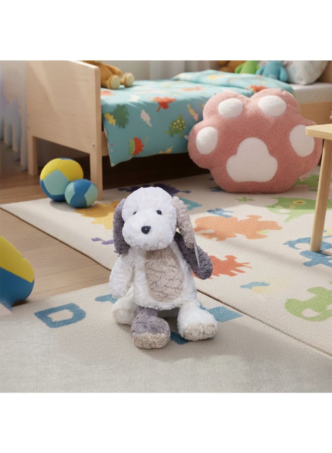 DANUBE HOME 40 cm White & Grey Plush Puppy Soft Toy – Fluffy Stuffed Animal Dog, Adorable Cuddly Plush for Kids, Ideal Birthday or Newborn Gift - Image 2
