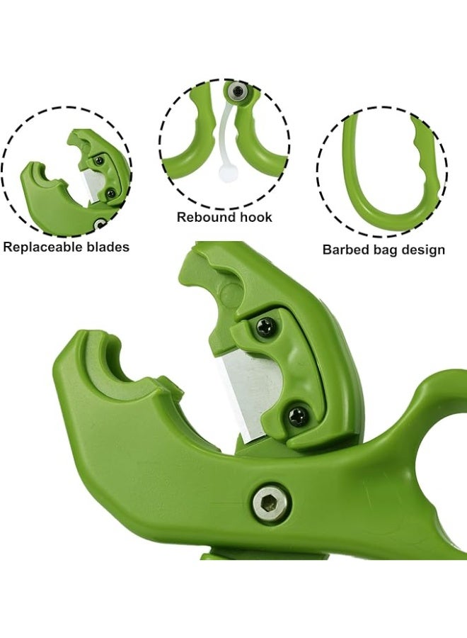 Floral Scissor, 2 In 1 Stainless Steel Garden Flower Shear Replaceable Blade Florist Tools for Cutting Fresh Flowers Leafs Rose Thorn (Green) - Image 4