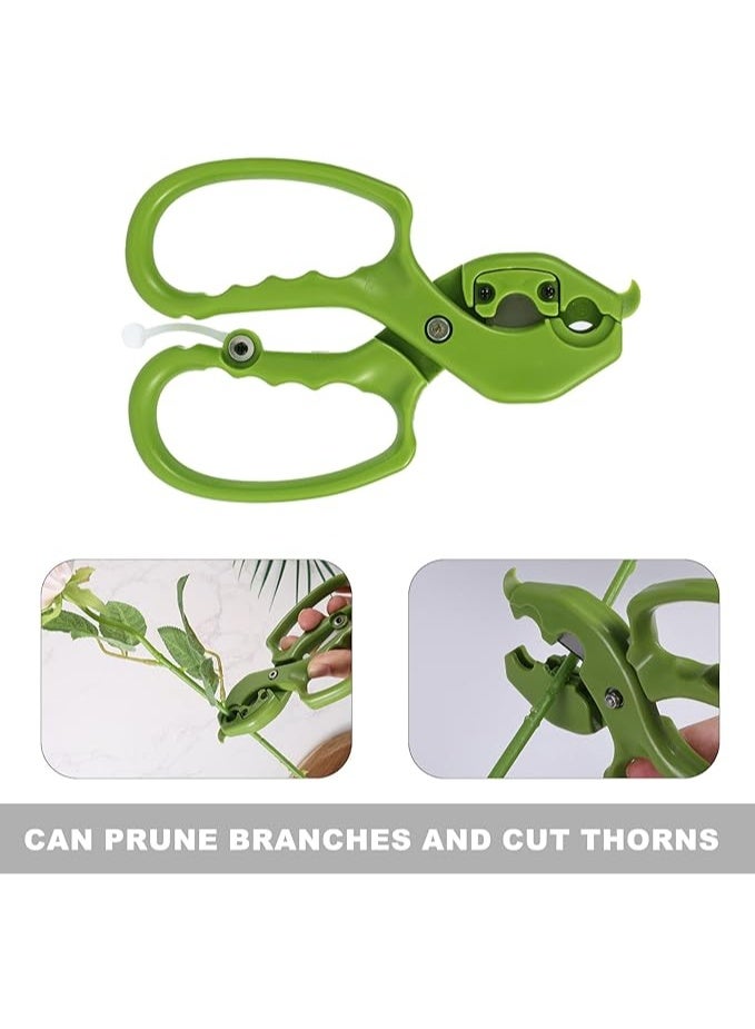 Floral Scissor, 2 In 1 Stainless Steel Garden Flower Shear Replaceable Blade Florist Tools for Cutting Fresh Flowers Leafs Rose Thorn (Green) - Image 5