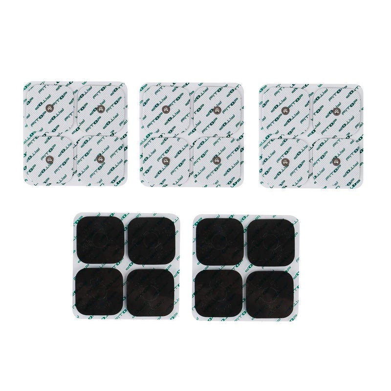 FITOP 20 Pcs Metal Snap On Electrode Pad Compatible with Compex (5 Packs) - Image 1