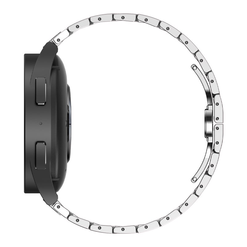 إيروريكس سوار ساعة سامسونج جالاكسي جير سبورت أرمور من الفولاذ المقاوم للصدأ والمعدن (فضي) - Image 3