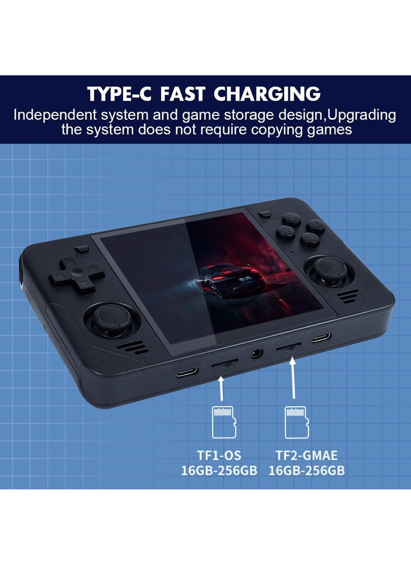 Powkiddy - RGB30 Handheld Game Console 4.0 inch Pro Retro Games Consoles Classic Video Games System Built-in Rechargeable Battery Gaming Consoles (Blue, 128G) - Image 1