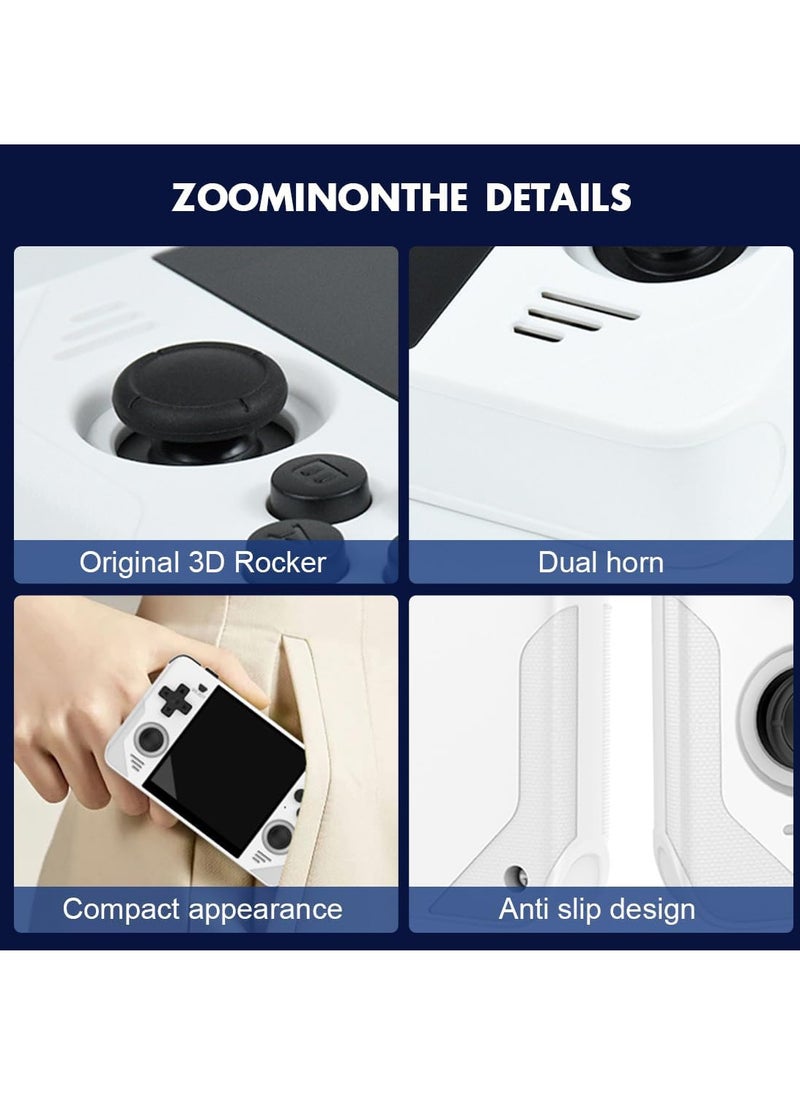Powkiddy - RGB30 Handheld Game Console 4.0 inch Pro Retro Games Consoles Classic Video Games System Built-in Rechargeable Battery Gaming Consoles (Blue, 128G) - Image 1