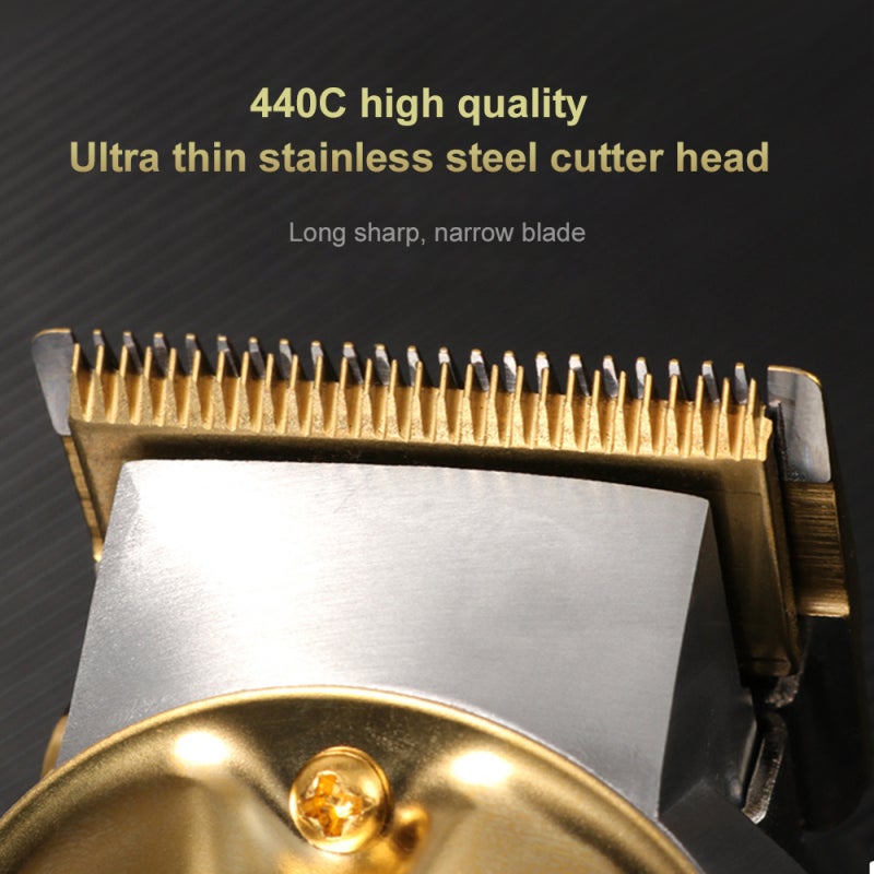 Rechargeable Hair Clipper Compatible with Clipper Combs - Gentle on Hair and Skin Portable Trimmer with 4 Combs for Precise Trimming - Aluminum Alloy Hair Styling Tool for Professional Salon and Home - Image 2