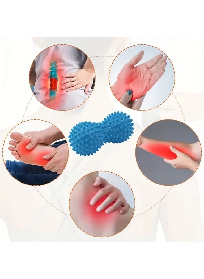 كرة تدليك العضلات الحمراء لليوجا بتصميم محمول يعزز الدورة الدموية - Image 4