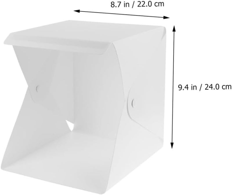 Mini Photography Light Box 20cm Folding LED Photo Studio Shooting Tent Portable Photo Prop for Small Product Photography - Image 2
