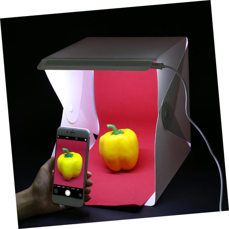 Mini Photography Light Box 20cm Folding LED Photo Studio Shooting Tent Portable Photo Prop for Small Product Photography - Image 5