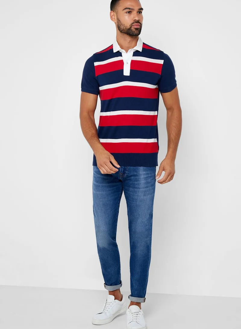 TOMMY HILFIGER Knitted Stripes Polo