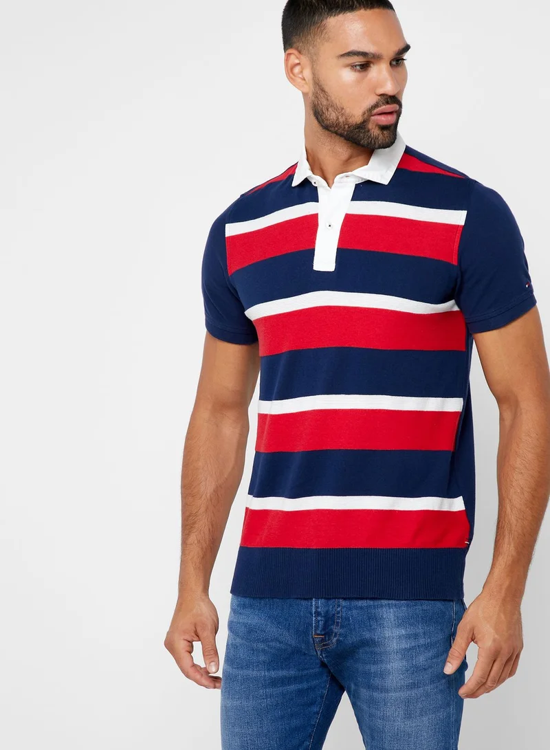 TOMMY HILFIGER Knitted Stripes Polo