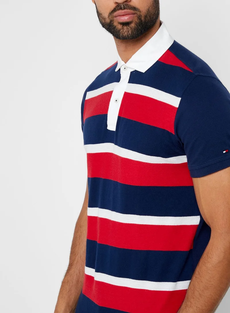 TOMMY HILFIGER Knitted Stripes Polo
