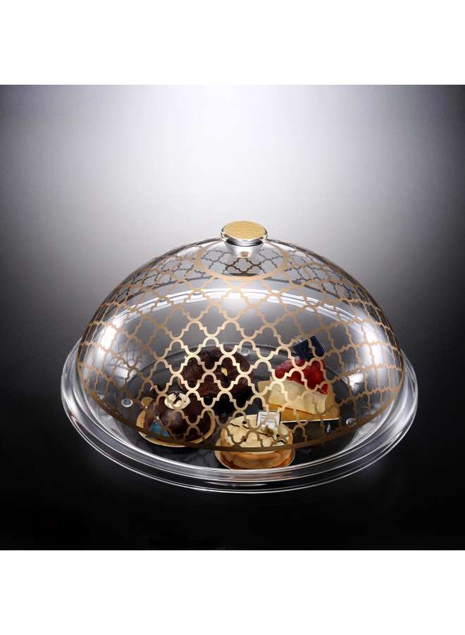 Acrylic Serving Set 35 cm Golden Design