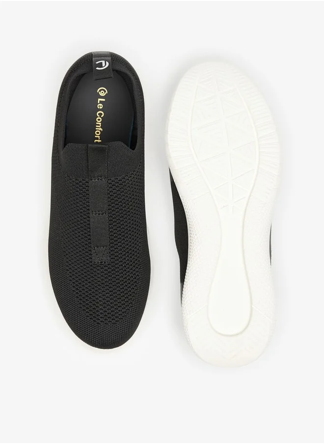 لو كونفورت Mesh Textured Slip-On Sneakers