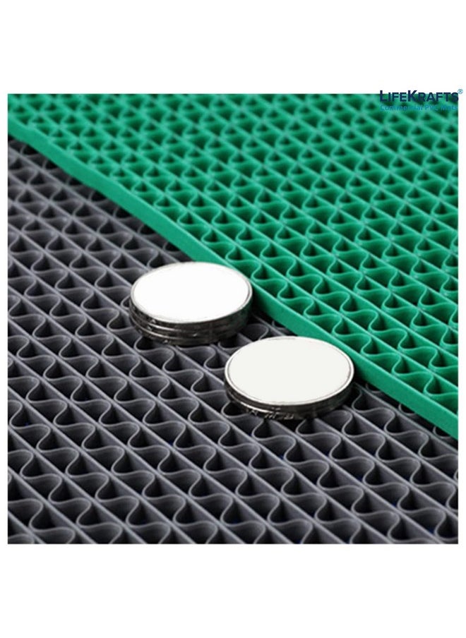 Lifekrafts Lifekrafts Anti-Skid mat Multipurpose Commercial PVC Floor Mat for Bathroom, (2ft x 4ft Green), Kitchen, Swimming Pool, and Entryways | Dirt Trapper Heavy Duty Non-Slip Mat.  - Image 2