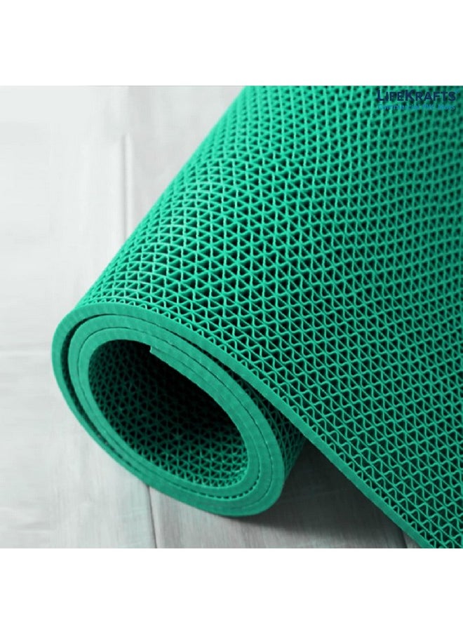 Lifekrafts Anti-Skid mat Multipurpose Commercial PVC Floor Mat for Bathroom, (2ft x 4ft Green), Kitchen, Swimming Pool, and Entryways | Dirt Trapper Heavy Duty Non-Slip Mat. - pzsku/Z4ED77F71F7FB6F4D7B13Z/45/_/1738306801/f5ee2a0b-a4e5-4feb-a432-89b9b8c68102