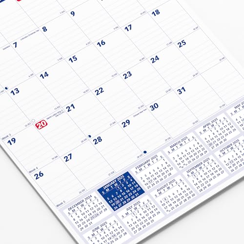 Brownline® 2025 Monthly Wall Calendar, 12 Months, January to December, Twin-Wire Binding, 8" x 11" (C171101-25) - Image 3
