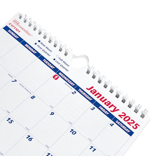 Brownline® 2025 Monthly Wall Calendar, 12 Months, January to December, Twin-Wire Binding, 8" x 11" (C171101-25) - Image 2
