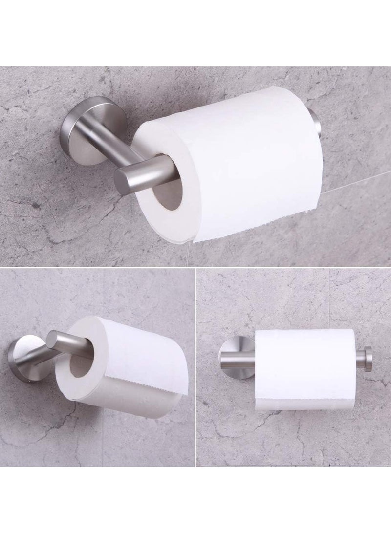 MIXDE Modern 4-Piece Bathroom Hardware Set 24-Inch Towel Bar Toilet Paper Holder and 2X Towel Hook Wall Mounted Brushed SUS 304 Stainless Steel - Image 4