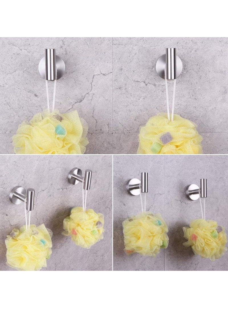 MIXDE Modern 4-Piece Bathroom Hardware Set 24-Inch Towel Bar Toilet Paper Holder and 2X Towel Hook Wall Mounted Brushed SUS 304 Stainless Steel - Image 5