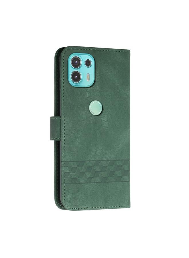 اس-توب جراب لهاتف Motorola Moto G50 5G جراب هاتف جلدي قابل للطي بملمس مكعب - Image 3