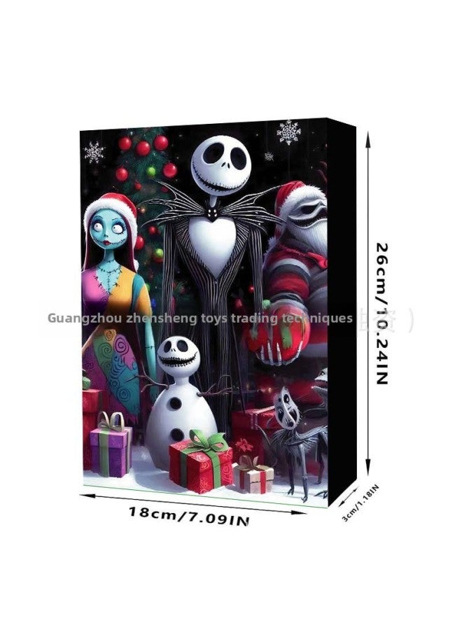 Loquat Advent Calendar 24 Countdown  Explosions Calendar Blind Box  Surprise Funny Gift-color:B - Image 1