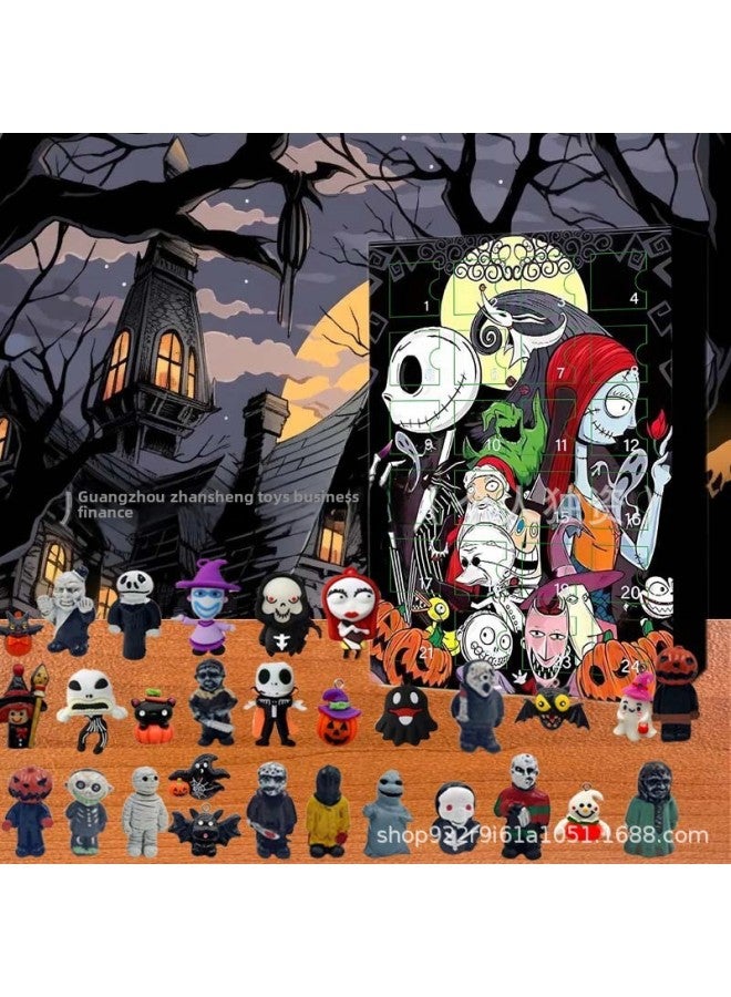 Loquat Advent Calendar 24 Countdown  Explosions Calendar Blind Box  Surprise Funny Gift-color:B - Image 3