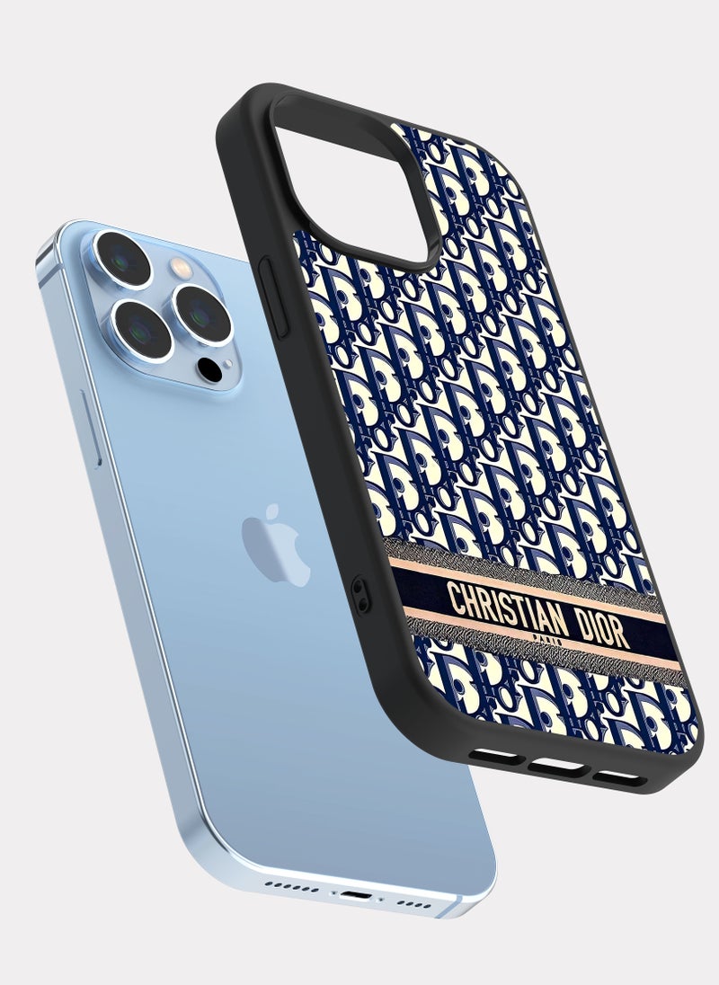 بكسلات كفر ايفون 13 برو ماكس ديور نيلي - Image 2