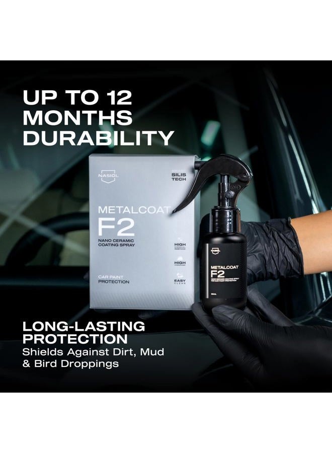 nasiol LOVE & PROTECT THE ORIGINAL Metalcoat F2 Quick Nano Car Ceramic Coating Kit 50 ml(1.7 fl. oz.) - Image 3