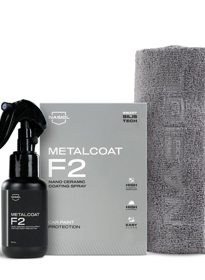 nasiol LOVE & PROTECT THE ORIGINAL Metalcoat F2 Quick Nano Car Ceramic Coating Kit 50 ml(1.7 fl. oz.) - Image 1
