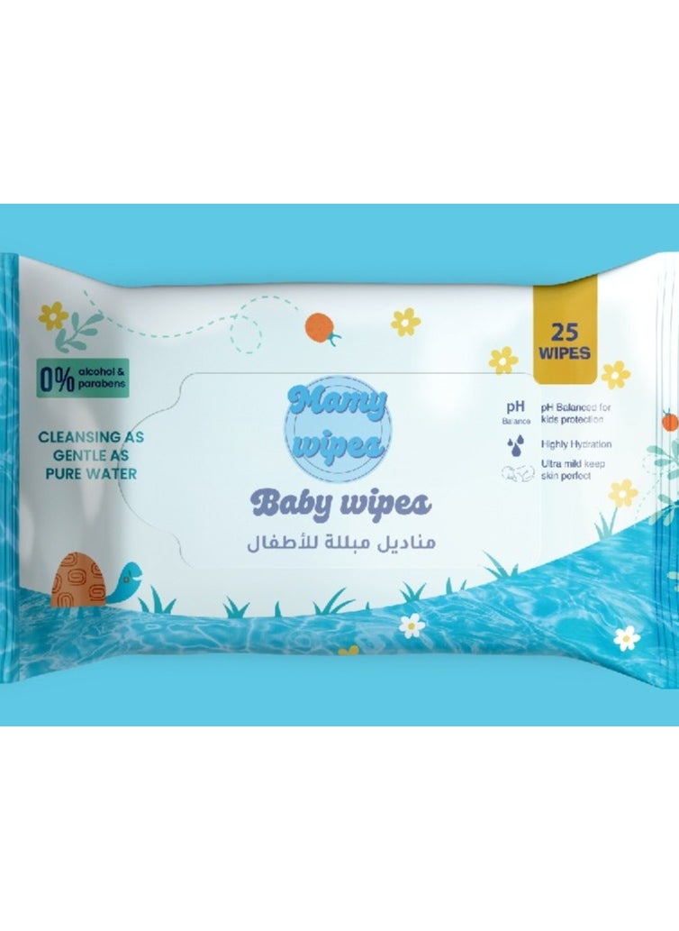 MAMY WIPES Baby Wipes 25 Wipes  - Image 1