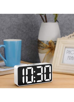 DreamSky Small Digital Alarm Clock For Bedroom Large Big Numbers Display With Brightness Dimmer Electric Bedside Desk Clock With Usb Charging Port Adjustable Alarm Volume 12 24Hr Snooze  - Image 5