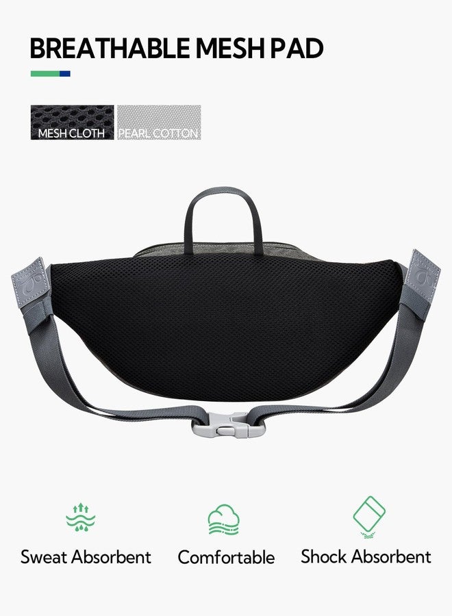 WATERFLY Large Fanny Pack Waist Bag: Multipocket Woman Man Waist Pack Runner Hip Pouch Purse Belt Bag Water Resistant Bum Bag Fit All Phones for Walking Jogging Running Cycling Travelling Hiking - Image 4