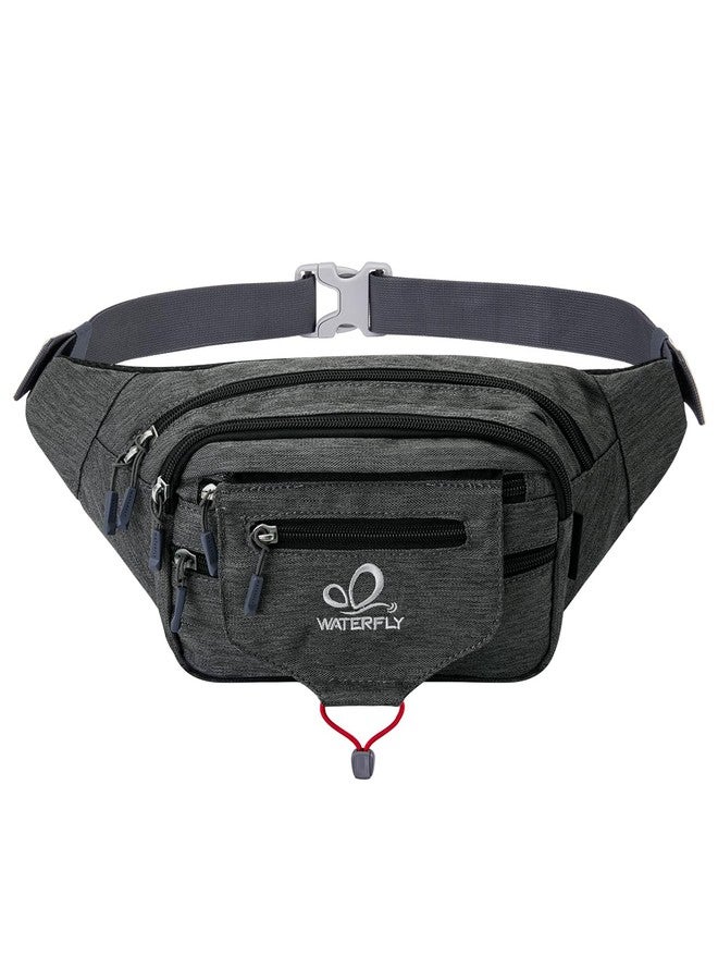 WATERFLY Large Fanny Pack Waist Bag: Multipocket Woman Man Waist Pack Runner Hip Pouch Purse Belt Bag Water Resistant Bum Bag Fit All Phones for Walking Jogging Running Cycling Travelling Hiking - Image 1