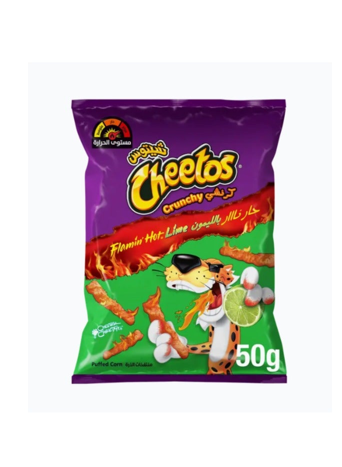 Cheetos Crunchy Flaming Hot Lime Chips - Image 1