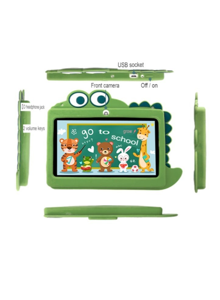 AROAQ K706 Kids Tablet, 7 Inch Portable Learning Parental Control Tablet, Anti Fall Lightweight Computer Children Tablet, Wifi Android Tablet With Quad Core Processor For Children, (1pc, Blue) - Image 4