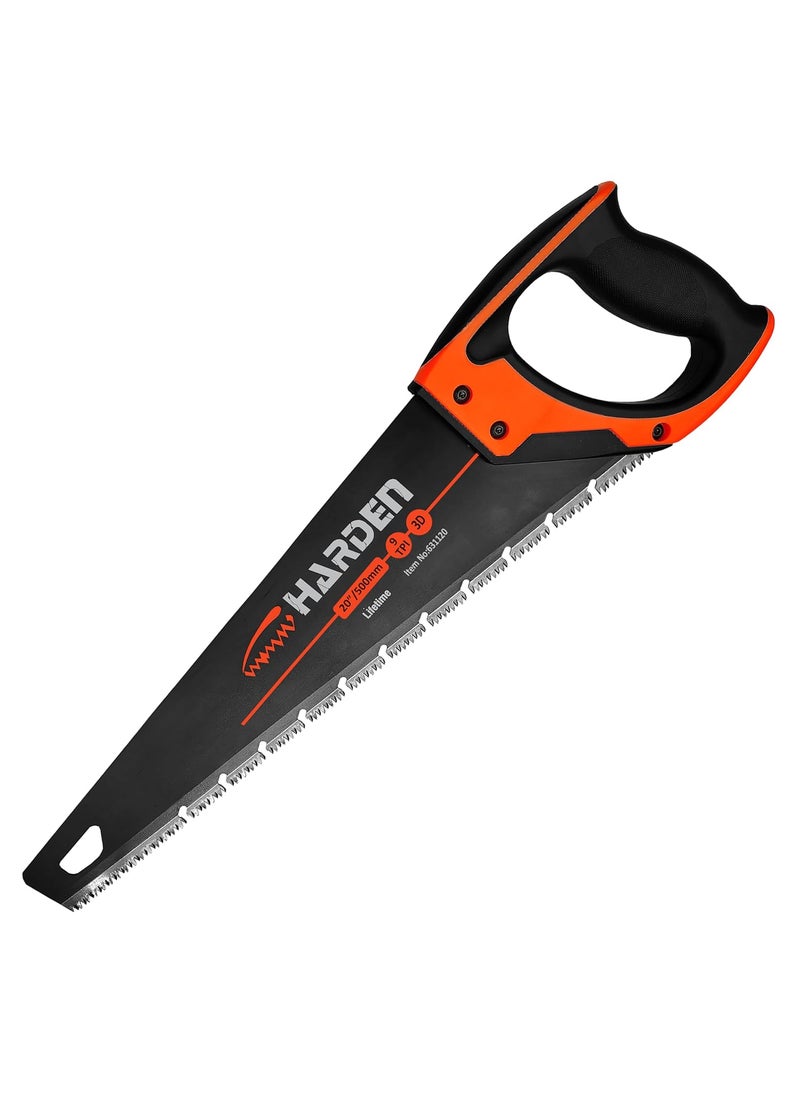 Harden Harden 20 Hand Saw 1605 Mn Steel 3 Face Grinding Teeth Design Professional Series 631120  - Image 1