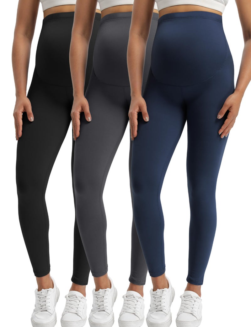 Buttergene Womens Maternity Leggings over the Belly Pregnancy Active Wear Workout Yoga Tights Pants