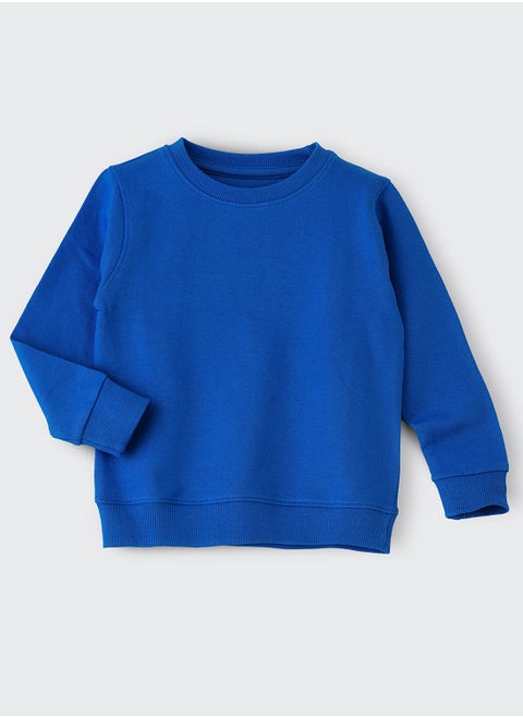 Basic round neck sweat top